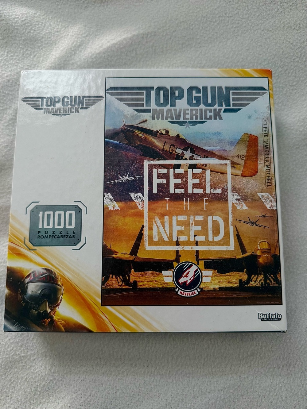 Top Gun Maverick "Feel the Need" 1000-Piece Puzzle - White/Orange/Blue